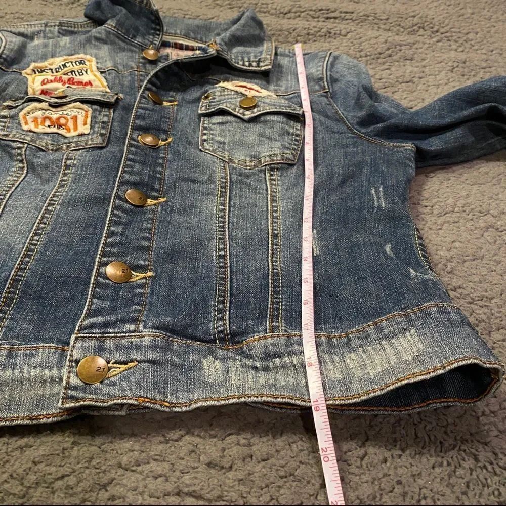 2.1 Blue Jean Jacket Girls Size Large - Picture 8 of 15